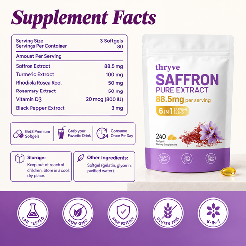 Pure Saffron Extract 88.5mg